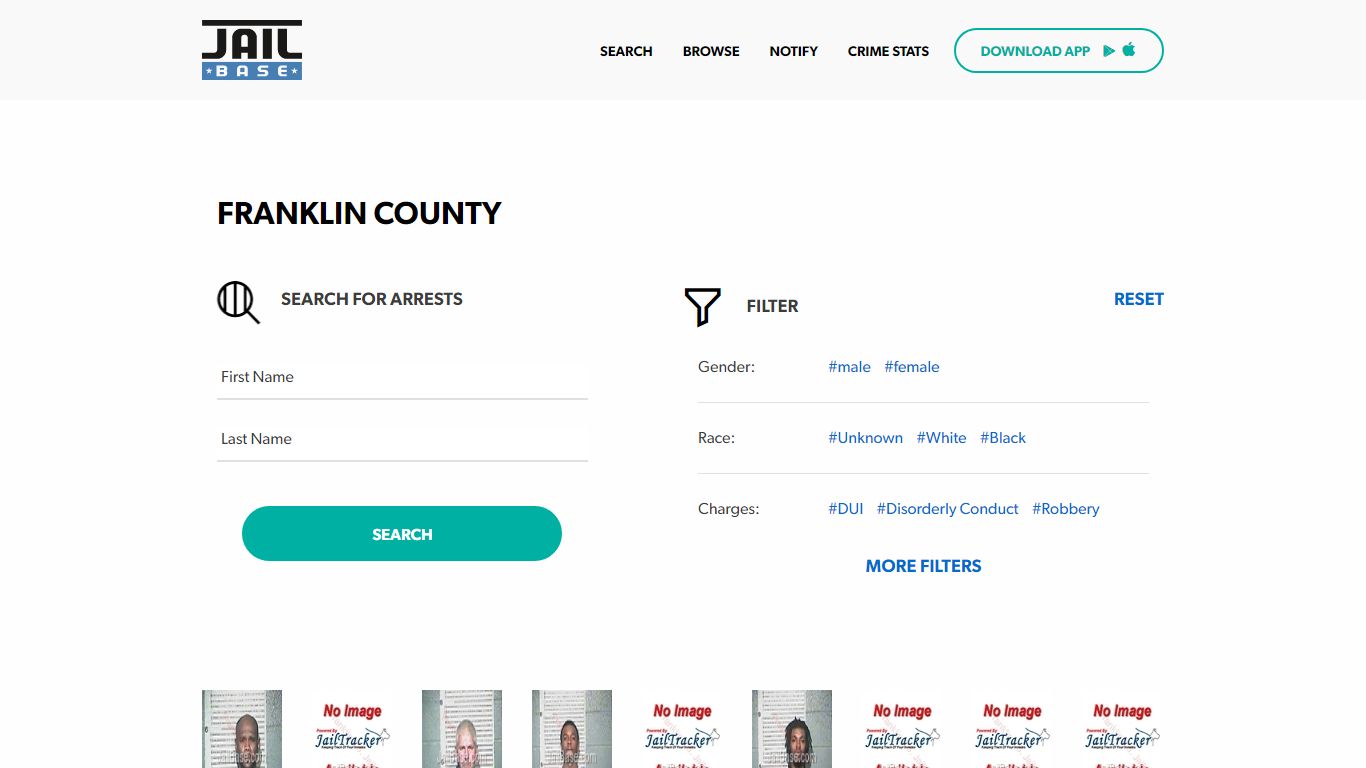 Franklin County Jail Inmate Search and Mugshots | JailBase